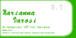 marianna varosi business card